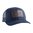 Casquette trucker bleu marine, patch en cuir standard