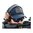 Casquette trucker bleu marine, patch en cuir standard