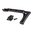 Crosse squelettique rehaussée 8 pouces pour AKS pliants 5.5MM