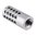 Compensateur calibre .22 1/2-28 aluminium argenté