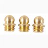 Perle en laiton à collerette, 1/8" 6-48 TPI, dorée, lot de 3