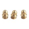 Perle à jupe en laiton, 1/8" 5-40 TPI, dorée, lot de 3