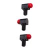 Perle standard 1/8" filetage 3-56 TPI, tige 5/32", rouge, lot de 3