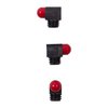 Perle de guidon standard, 1/8 po 6-48 TPI, tige 5/64 po, rouge, lot de 3