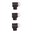 Perle standard, 1/8" 6-48 TPI, tige 5/64", blanche, lot de 3