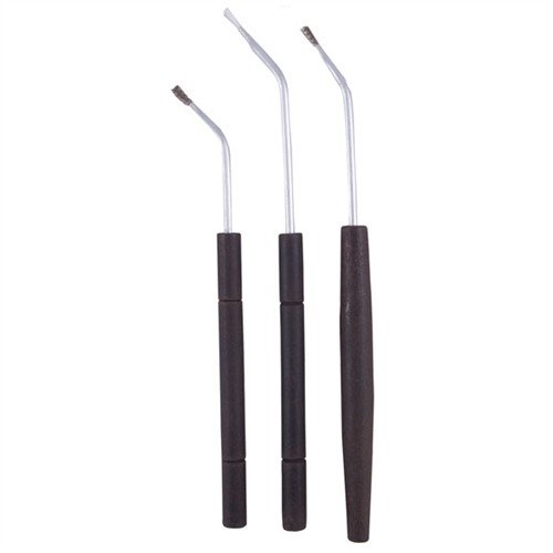Les brosses angulaires de Birchwood Casey atteignent les zones difficiles d'accès de tes armes, avec des poils en acier inoxydable et en nylon pour un nettoyage efficace.
