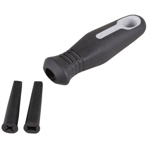 Le RUBBER FILE HANDLE d'APEX TOOL GROUP offre une prise confortable et antidérapante, absorbe les vibrations et s'adapte à plusieurs tailles de lime pour un contrôle optimal.