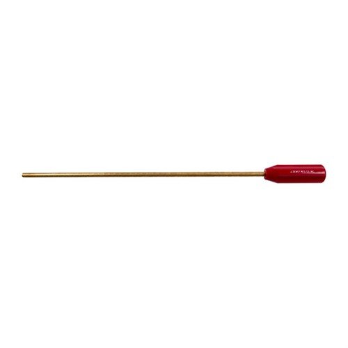 Le BRASS CHAMBER ROD de DEWEY facilite le nettoyage des chambres avec sa longueur pratique, ses poignées fixes non rotatives et sa compatibilité avec divers calibres.