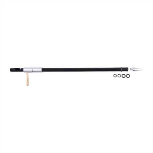 Le guide de tige ajustable DEWEY protège la chambre de ton arme pendant le nettoyage, avec un col en aluminium et un pin de réglage en laiton pour un ajustement rapide.