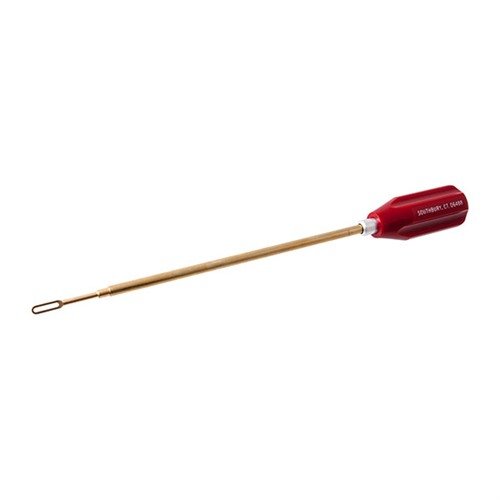 La tige de nettoyage Dewey de 6,5" est parfaite pour tes armes de poing .357/.38/9mm, .40 et .45 avec son manche à billes et sa boucle universelle en laiton.