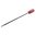 Tige de nettoyage revêtue 12" pour calibre 27-34, filetée 12-28M