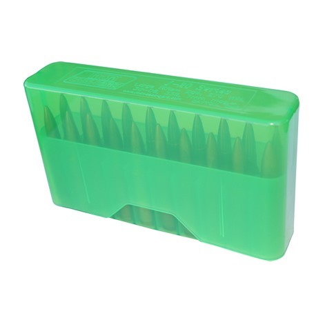 La boîte de munitions MTM Slip Top pour fusil est parfaite pour 20 cartouches de 260 Rem. Elle est robuste, compacte et idéale pour un transport facile.