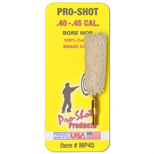 .40-.45 CAL. MOP de PRO SHOT PRODUCTS, INC est parfait pour un nettoyage efficace de ton arme, offrant une absorption maximale et une durabilité exceptionnelle.