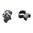WEAVER anneaux Top Mount 1" extra-hauts, mat