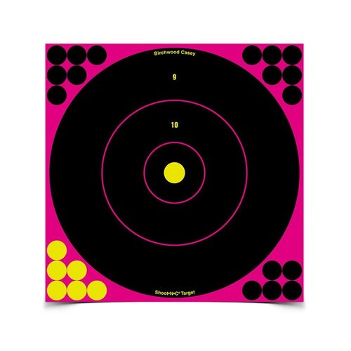 Les cibles Birchwood Shoot-N-C de 12" sont idéales pour le tir à courte distance, faciles à repérer et parfaites pour une utilisation intérieure ou extérieure.
