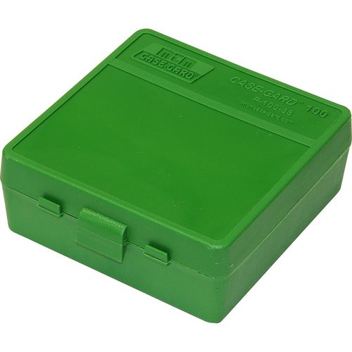 La boîte à munitions MTM 100 Round Flip-Top 38 - 357 est robuste, pratique et idéale pour organiser et protéger tes cartouches lors de tes sessions de tir.