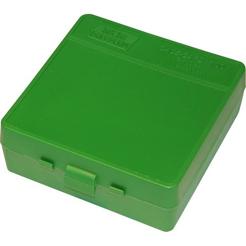 La MTM Ammo Box 100 Round Flip-Top pour 41, 44 et 45 LC est idéale pour garder tes munitions organisées et prêtes à l'emploi, avec un design pratique et durable.