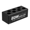 Les 7-HOLE CHAMBER CHECKERS d'EGW en aluminium 6061 T6 te garantissent des cartouches conformes, évitant les problèmes d'alimentation et de tir.