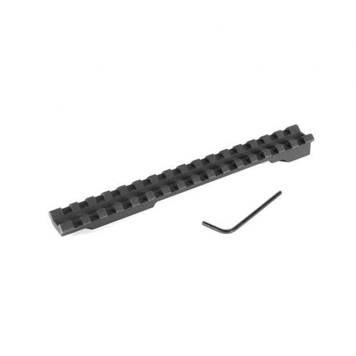 Les bases de lunette EGW Mauser 98 en aluminium extrudé sont légères, acceptent les anneaux Picatinny/Weaver et permettent des ajustements rapides de la distance de l'œil.