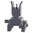 Viseur avant rabattable de secours pour garde-main 1.8" aluminium noir