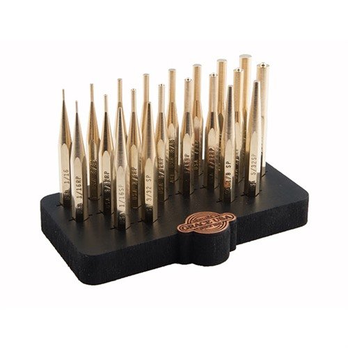 Le set de 20 pièces en laiton de GRACE USA, avec son support, est parfait pour un travail de précision, sans marquage ni étincelles, 100% fabriqué aux USA.