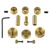 Kit de quincaillerie pour disque réglable en laiton doré