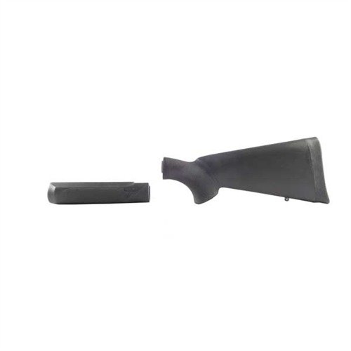 Le stock OVERMOLDED HOGUE pour Moss. 500 offre une durabilité en polymère renforcé, une prise en main en caoutchouc et un confort de tir optimal.