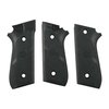 Les poignées HOGUE en caoutchouc et bois offrent un meilleur contrôle du recul grâce à leur design ergonomique et antidérapant, parfait pour ta Taurus PT 92/99.