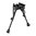 Bipied rotatif autonivelant 6-9" noir