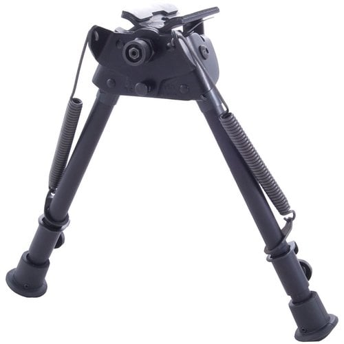 Le S-L BIPOD SLING SWIVEL MOUNT de HARRIS offre une précision ultime, des jambes télescopiques ajustables et un design robuste en aluminium pour un tir stable.