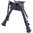 S-BR Monture de bipied pour anneau de bretelle 6-9" noire