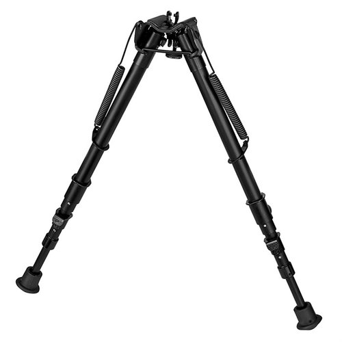 Le bipied 1A2-25C de HARRIS offre une précision optimale avec des jambes télescopiques, un poids stabilisateur et une base solide, idéal pour les fusils à verrou.