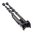 1A2-25C Monture anneau de bretelle pivotant pour bipied 13-27 pouces noir