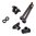 TAPS SYNC SURFIRE/DBAL interrupteur de pression 9 pouces noir