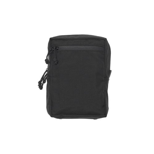 Le TALL GP POUCH de Spiritus Systems offre un espace généreux pour ranger ton équipement, avec une profondeur idéale pour les bouteilles et les lunettes de vision nocturne.