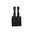 Porte-chargeurs double pour pistolet, fixation MOLLE, noir