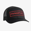 Casquette trucker écusson Wordmark noir/rouge