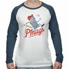 BASES LOADED T-shirt manches longues mélange blanc 2XL