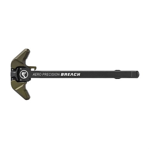 Le chargeur ambidextre Aero Precision Breach offre une activation facile grâce à ses grandes leviers, fabriqué en aluminium 7075 avec un fini anodisé.