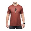 T-shirt HULA GIRL CVC S Redrock chiné