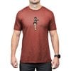 T-shirt HULA GIRL CVC M Redrock chiné