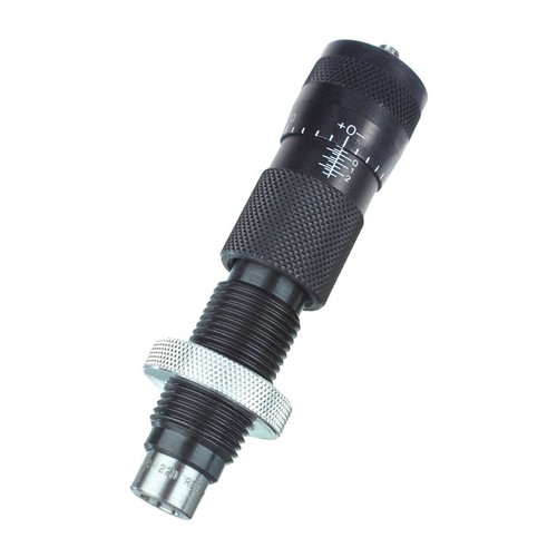 Les dies de siège micrométriques Forster te permettent d'ajuster la profondeur de siège des projectiles avec précision, rendant le rechargement simple et efficace.