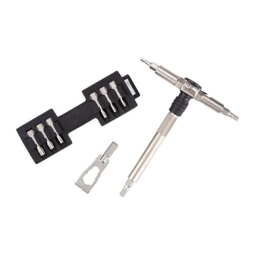 Le Fix It Sticks Ratchet Locking Hex Drive avec 15 bits offre un outil compact et polyvalent, idéal pour un entretien précis de tes armes.