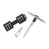Cliquet compact verrouillable pour embouts hexagonaux, 15 embouts et support
