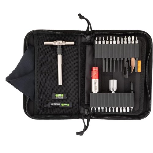 Le kit Fix It Sticks Long Range Rifle te fournit des outils de qualité pour l'entretien précis de ton fusil, avec un driver de couple et des accessoires pratiques.