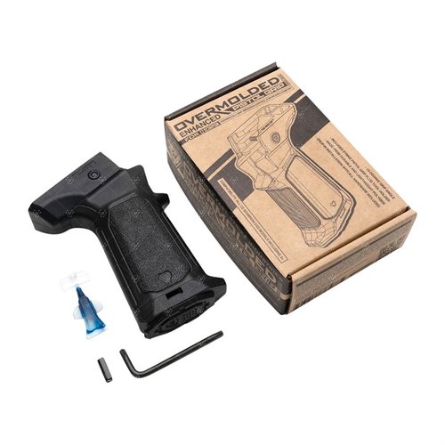 Améliore ton contrôle et confort avec la poignée Strike Industries pour CZ Scorpion, dotée d'une texture caoutchoutée et d'un angle de 15 degrés.