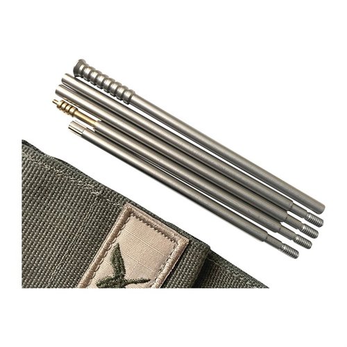 Les CSR sont des tiges sectionnelles compactes en acier inoxydable, idéales pour dégager les douilles coincées et nettoyer ton AR15/M16, faciles à transporter.