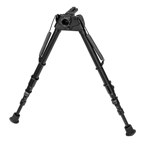 Le bipied S-25C-MLOK s'étend de 13,5" à 27", est ultraléger à 18,6 oz, se fixe sur un Mlok, et est parfait pour les terrains inégaux.