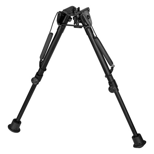 Le bipied 1A2-L2 de HARRIS s'étend de 9" à 13", se déploie rapidement, est ultraléger (12 oz) et idéal pour le tir en position couchée ou sur banc.