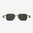 SANTINI Lunettes monture argent, verres gris-vert polarisés